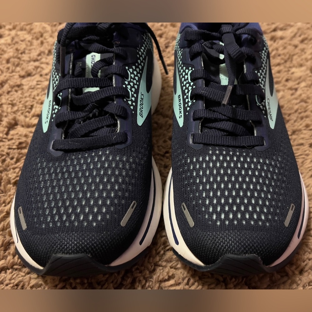 Brooks Ghost 14, Navy/Teal, size 7